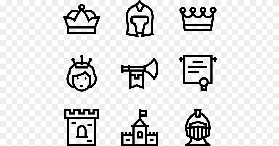 Royalty Events Icon Transparent Background, Gray Png
