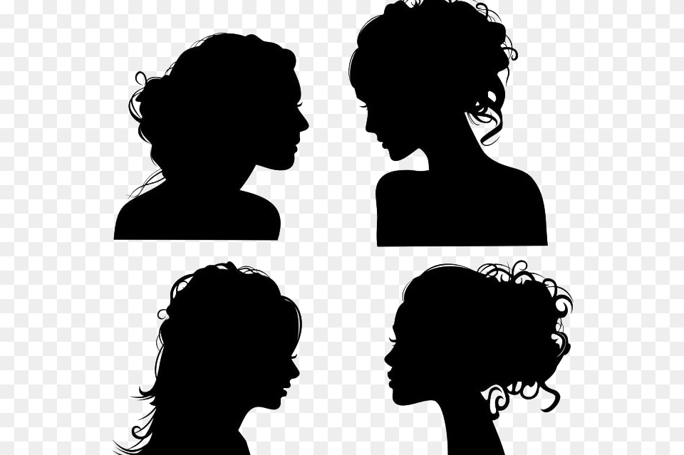 Royalty Face Woman Clip Art Head Silhouette Woman, Adult, Female, Person, Stencil Free Png