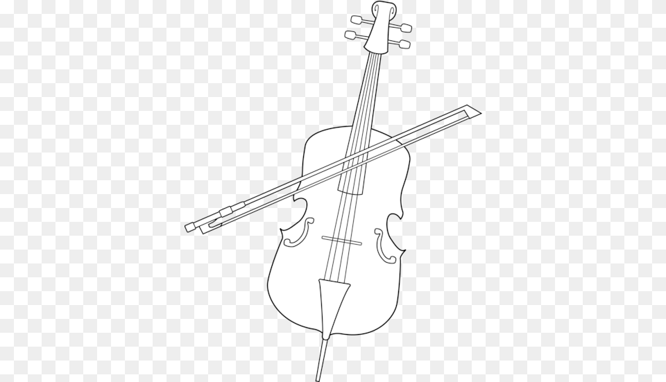 Royalty Free Download Cello Files Cello Black And White, Musical Instrument, Bow, Weapon Png