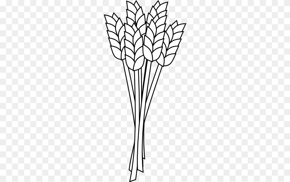Royalty Free Download Clip Art At Clker Com Vector Wheat Clipart Black And White, Stencil, Plant, Food, Leek Png