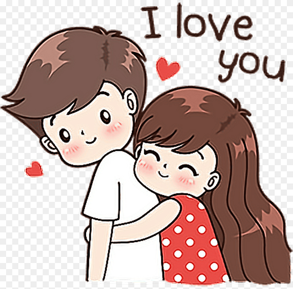 Royalty Download Love Video Transprent Love You Cute Couple, Book, Comics, Publication, Baby Free Png