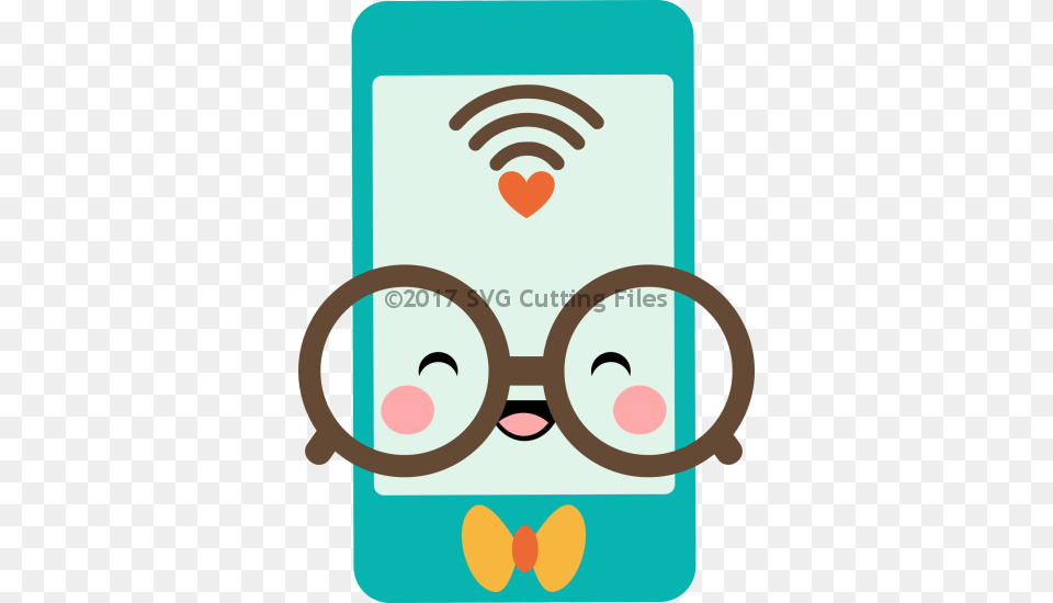 Royalty Nerdy Smart Phone Phone Kawaii Clip Art, Accessories, Glasses, Person Free Png Download
