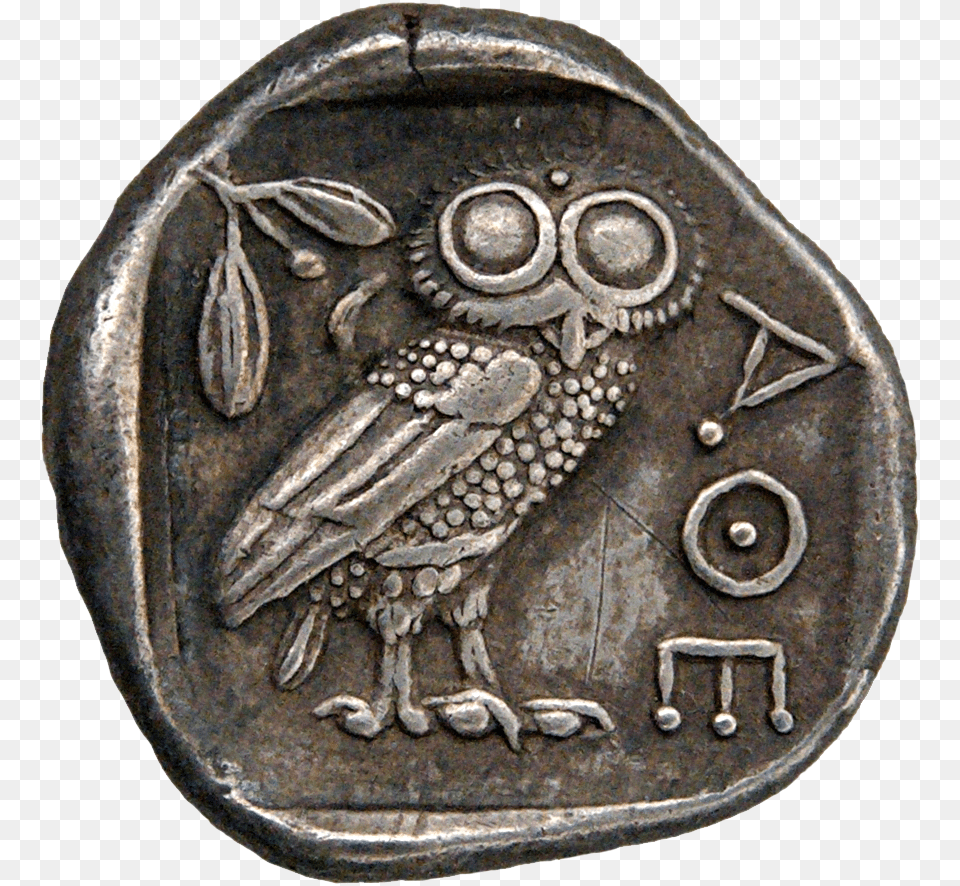 Royalty Library File Tetradrachm Athens Reverse Charon39s Obol Tattoo, Coin, Money, Helmet Free Png