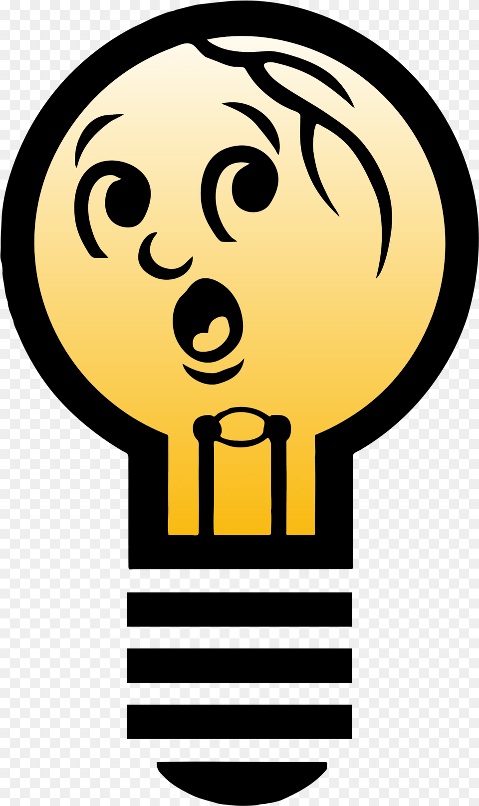 Royalty Stock Bright Light Bulb Lampu Vector, Person, Face, Head Free Png Download