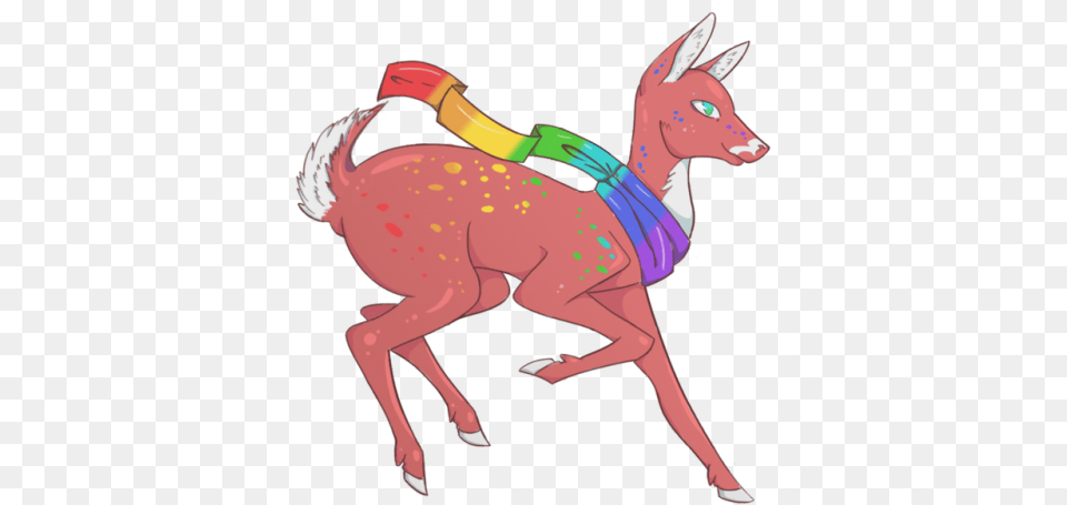 Royalty Stock People With Flags Tumblr Lgbt Flag Animals, Animal, Deer, Mammal, Wildlife Free Transparent Png