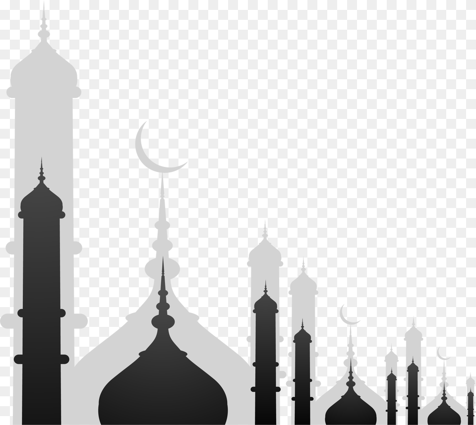 Royalty Library Stock Illustration Royalty Ramadan Background Black And White, Architecture, Building, Dome, Spire Free Transparent Png