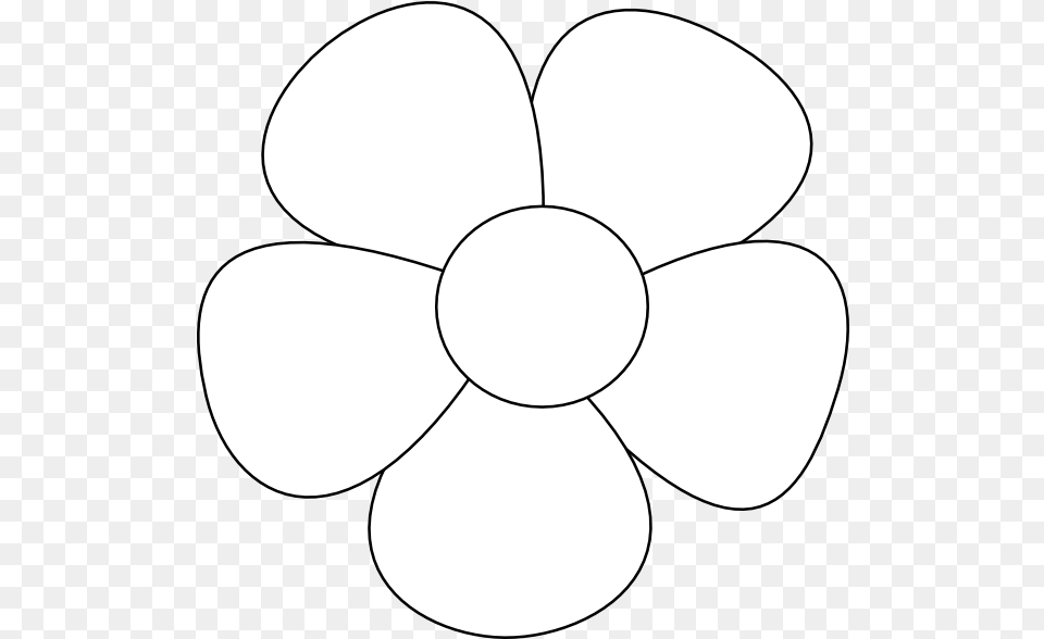 Royalty Stock Flowers Files Blank Flower Outline, Machine, Propeller Free Png