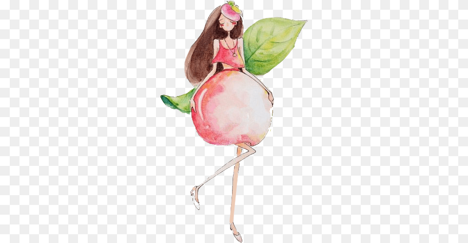 Royalty Stock Fruit Peach Cartoon Skirt Transprent Peach, Accessories, Jewelry, Necklace, Nature Free Transparent Png