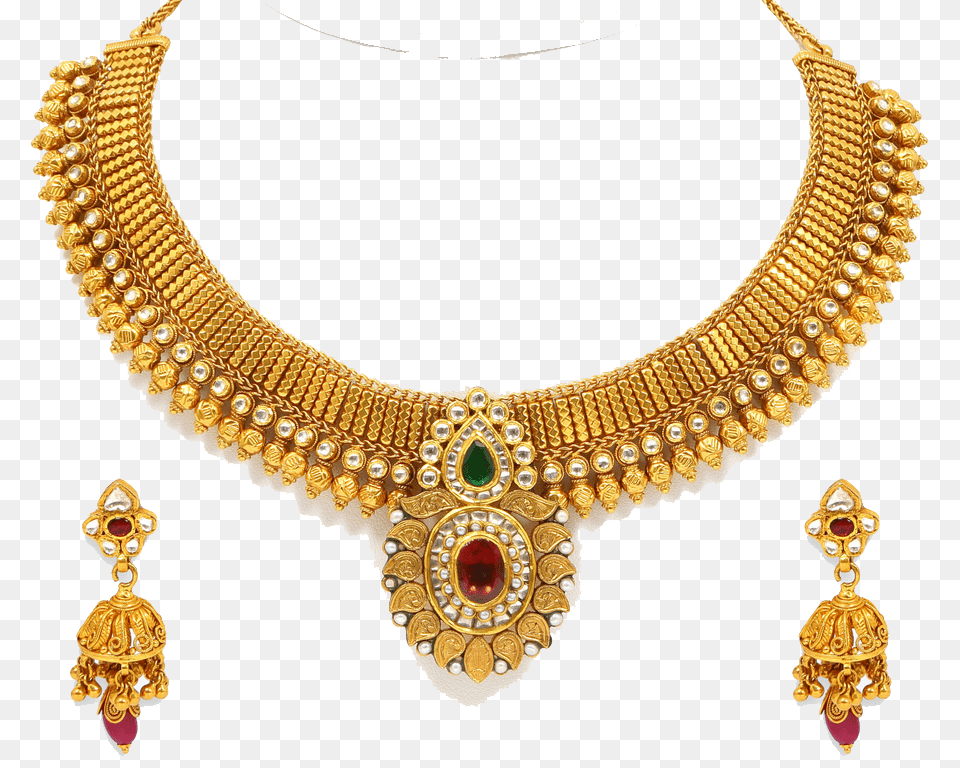 Royalty Stock Jewellery Mart Short Gold Necklace Design, Accessories, Jewelry Free Png Download