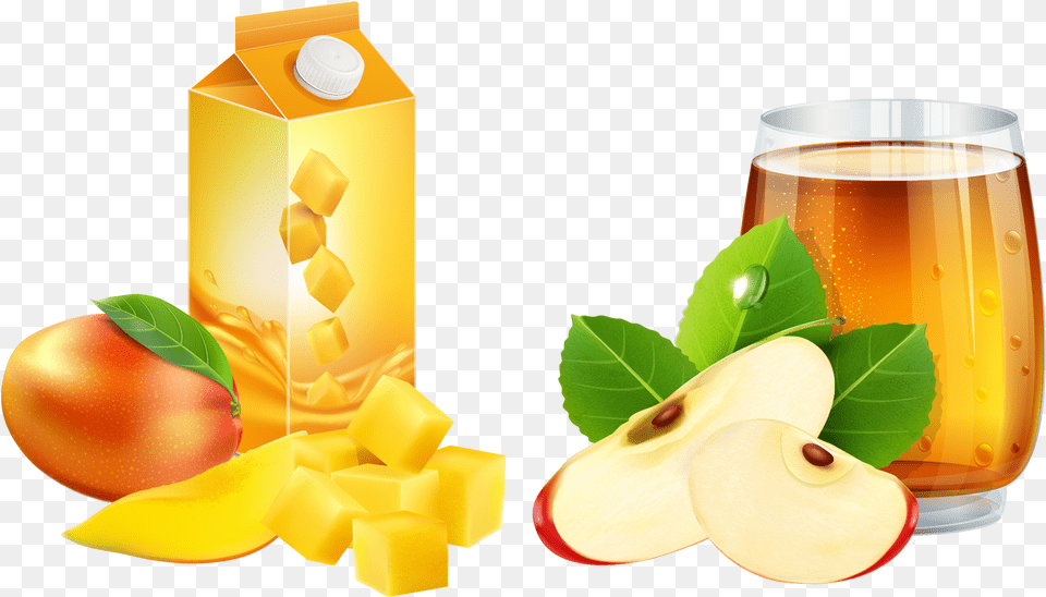 Royalty Stock Mango Clipart Juice Jugos De Fruta Dibujo, Beverage, Food, Fruit, Plant Free Transparent Png