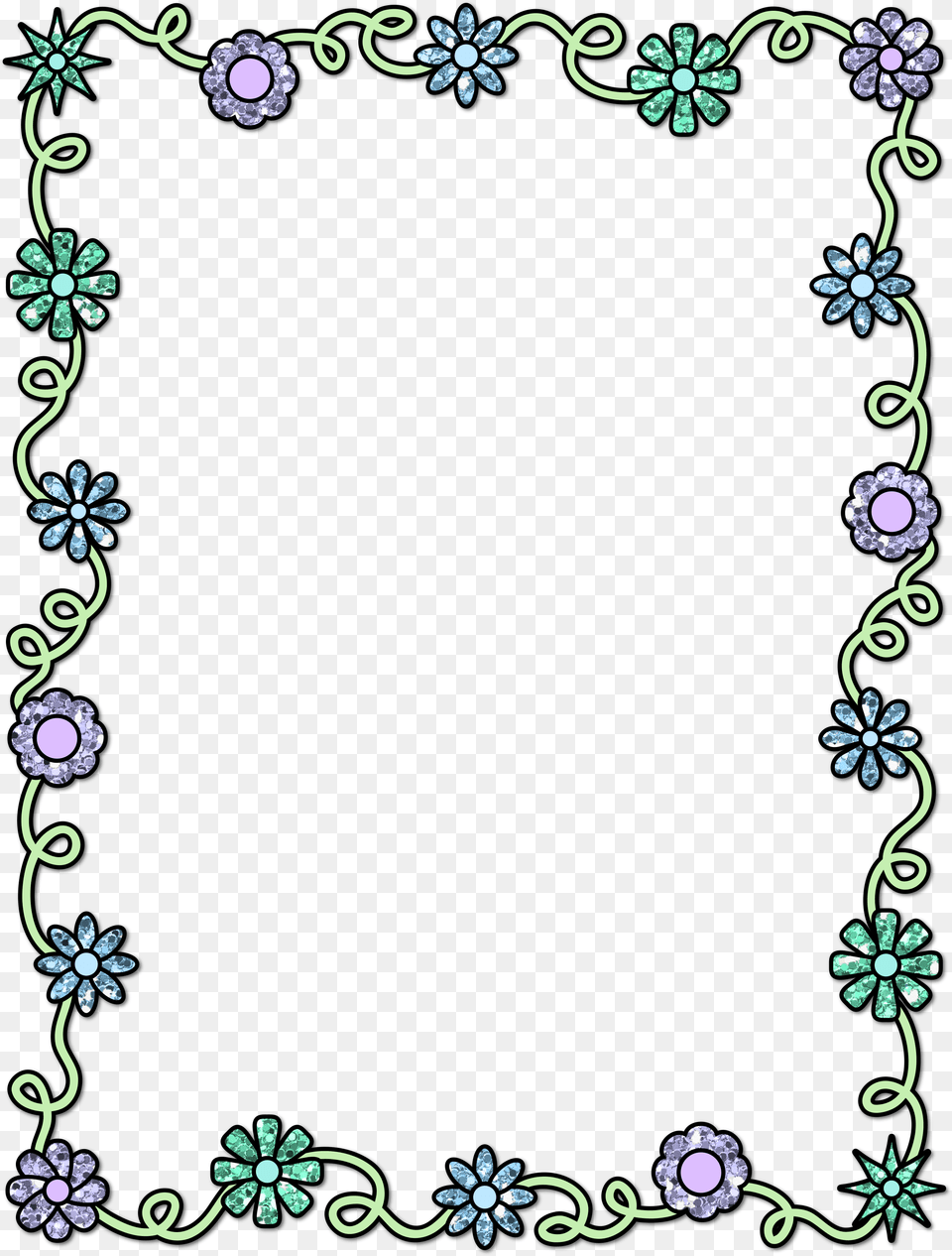 Royalty Stock Microsoft Techflourish Collections Border Flower Design Drawing, Art, Floral Design, Graphics, Home Decor Free Png Download