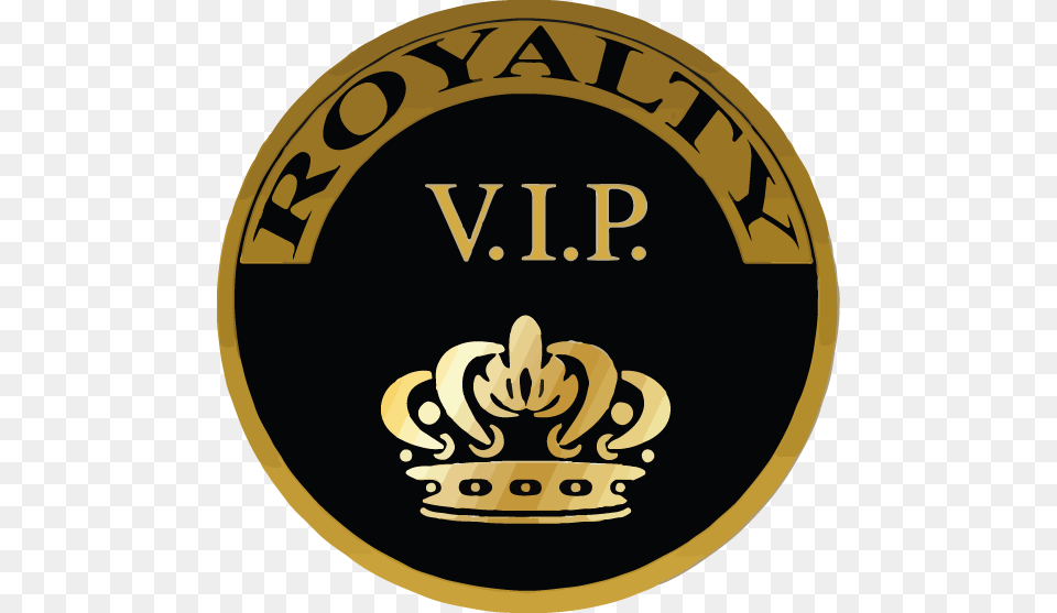 Royalty Vip Logo Circle, Badge, Symbol, Emblem, Disk Png