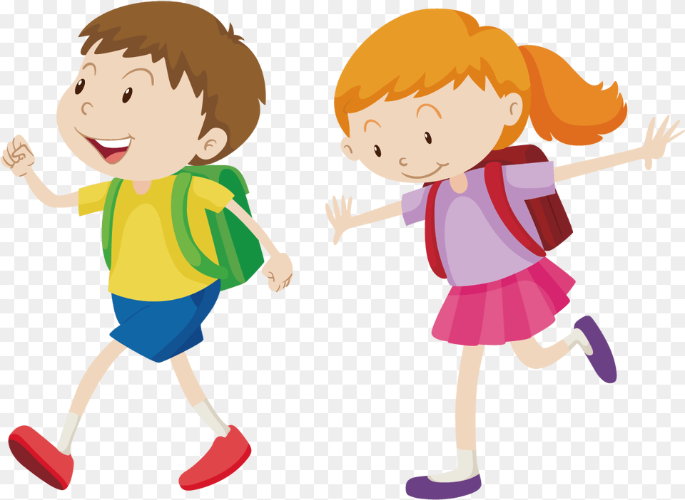 Royalty Walking Boy Clip Art Girl Walking Clipart, Baby, Person, Face, Head Png