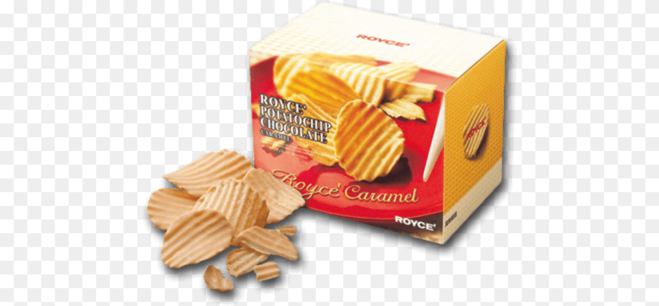 Royce Potato Chip Chocolate Caramel, Bread, Cracker, Food Free Png