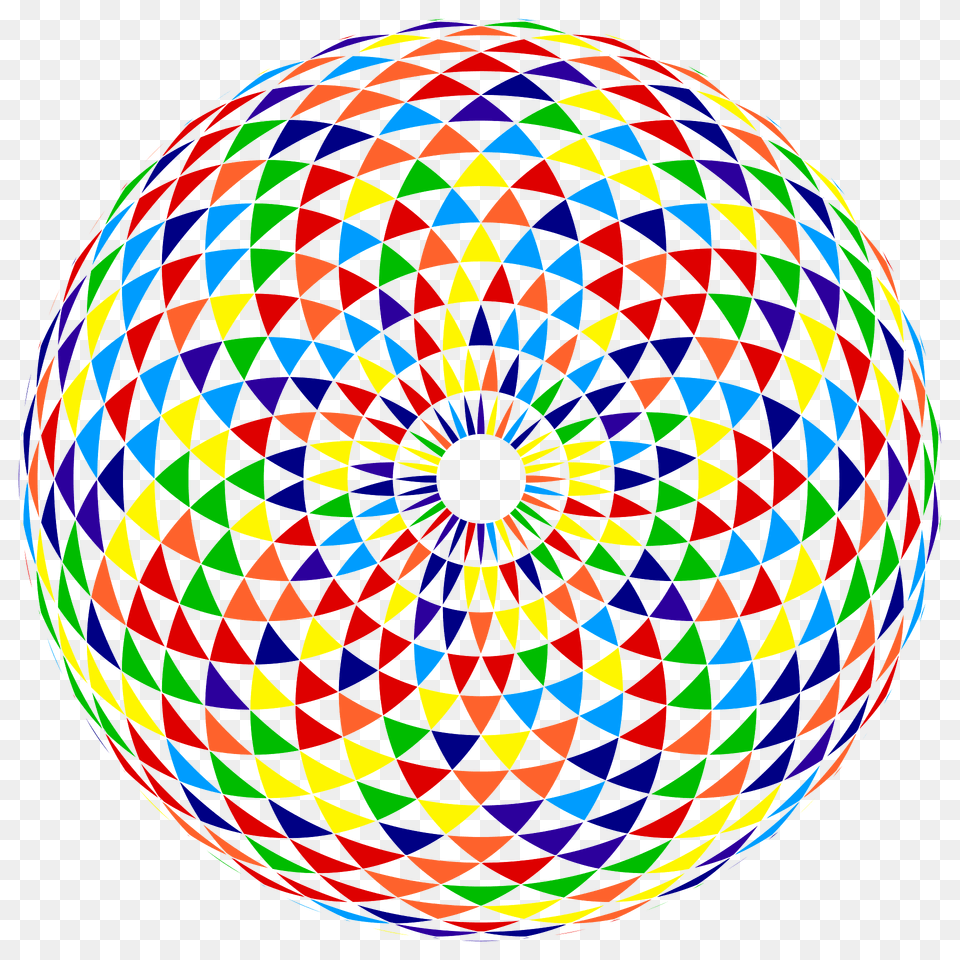 Roygbiv Toroid Mandala 2 Clipart, Pattern, Sphere, Spiral Free Transparent Png