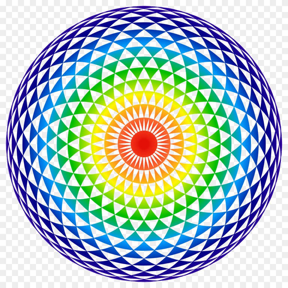 Roygbiv Toroid Mandala Clipart, Pattern, Sphere, Accessories, Fractal Png Image