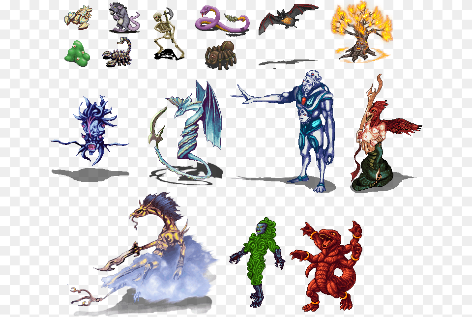 Rpg Enemy Set Rpg Maker Summon Animations, Adult, Female, Person, Woman Png