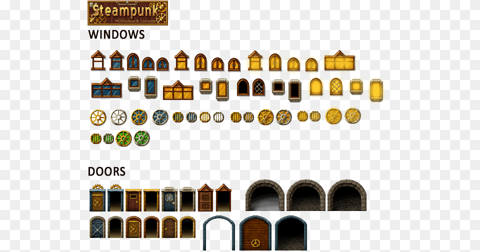 Rpg Maker Doors Steampunk, Architecture, Building, Treasure Free Png