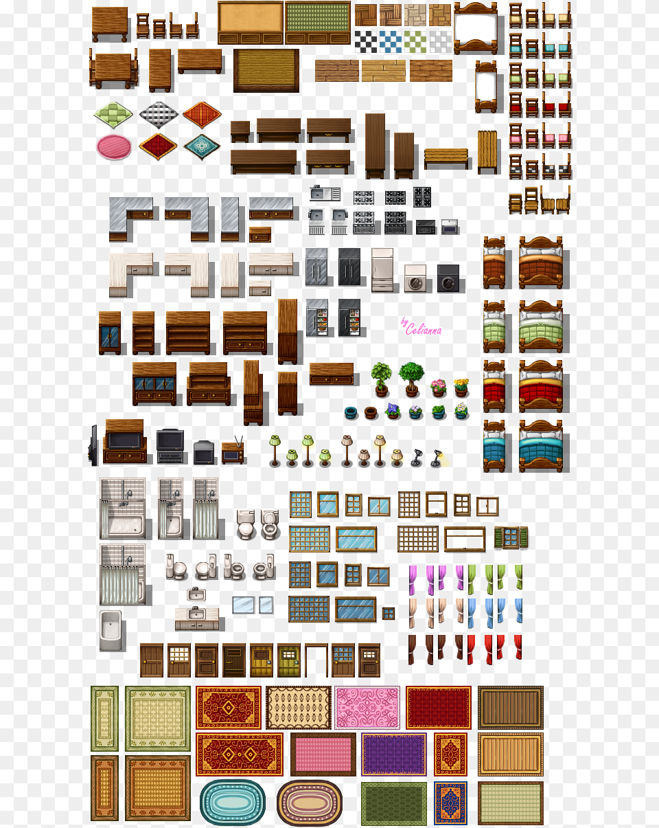 Rpg Maker Library Tileset, Architecture, Building, Plant Png