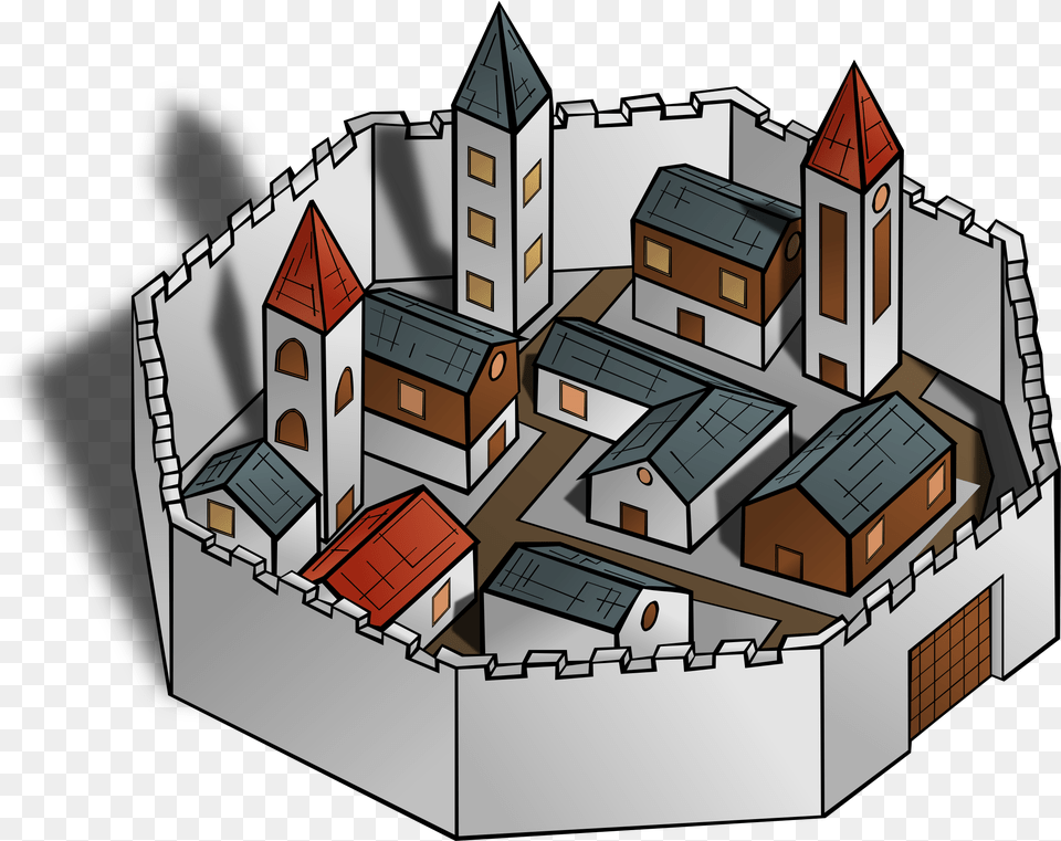 Rpg Map Symbols City Wall Clip Art, Neighborhood, Cad Diagram, Diagram Free Transparent Png