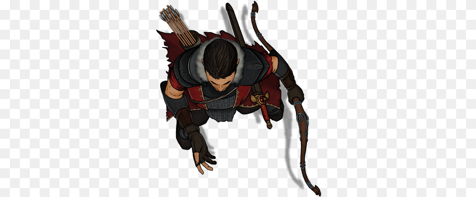 Rpg Token Archer Rpg Token, Person, Weapon Png Image