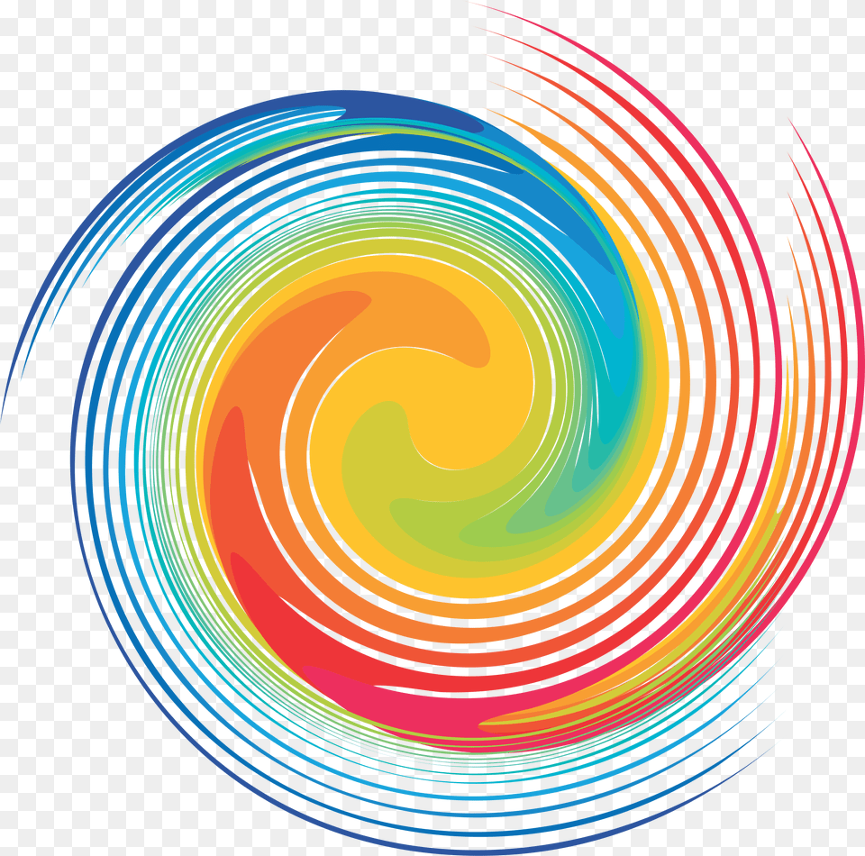 Rq Rainbow Spiral Picture, Pattern, Accessories, Fractal, Ornament Free Png