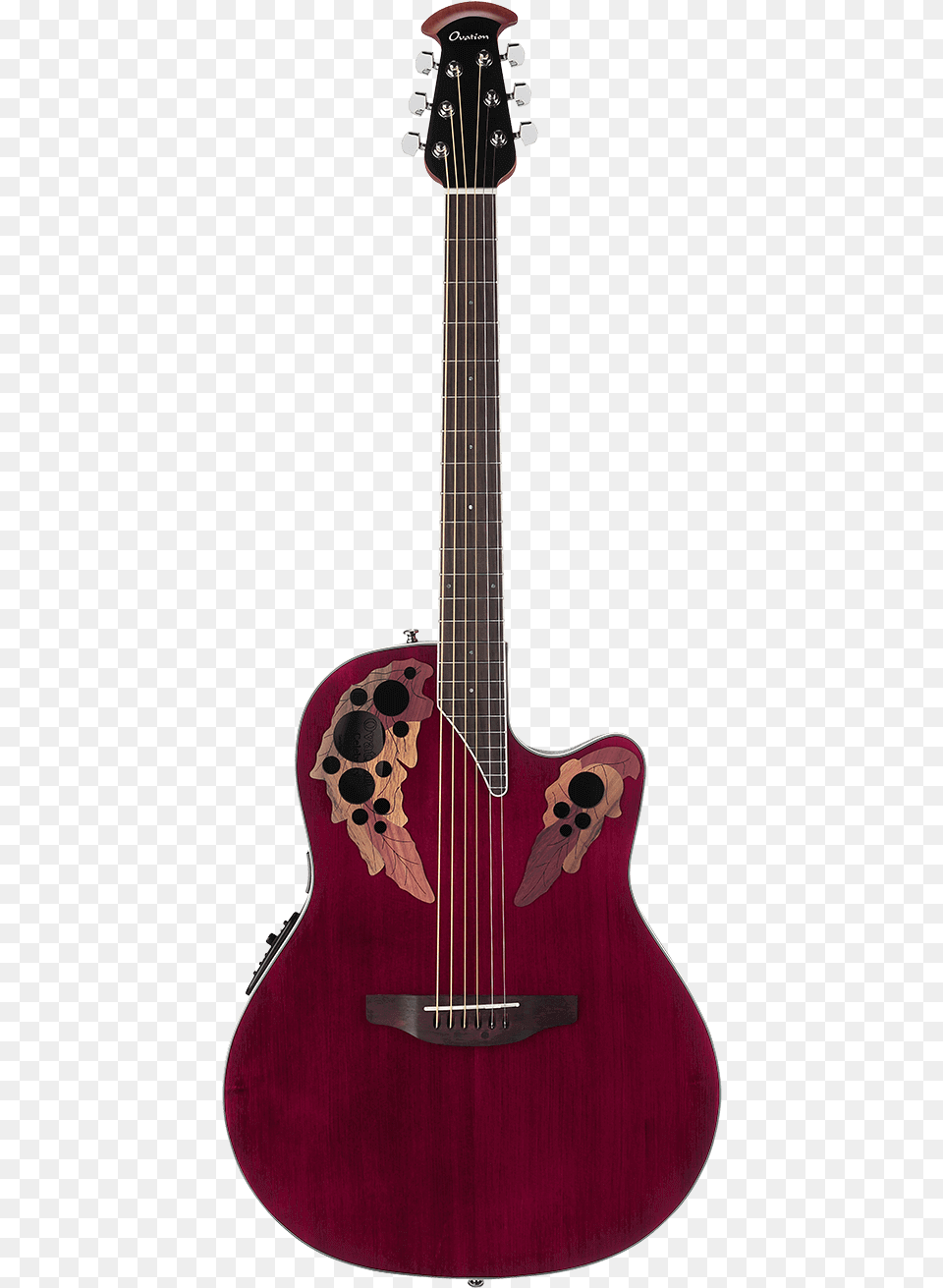 Rr Celebrity Elite Ruby Red Front Ovation Guitars Celebrity Elite, Guitar, Musical Instrument, Bass Guitar Png Image