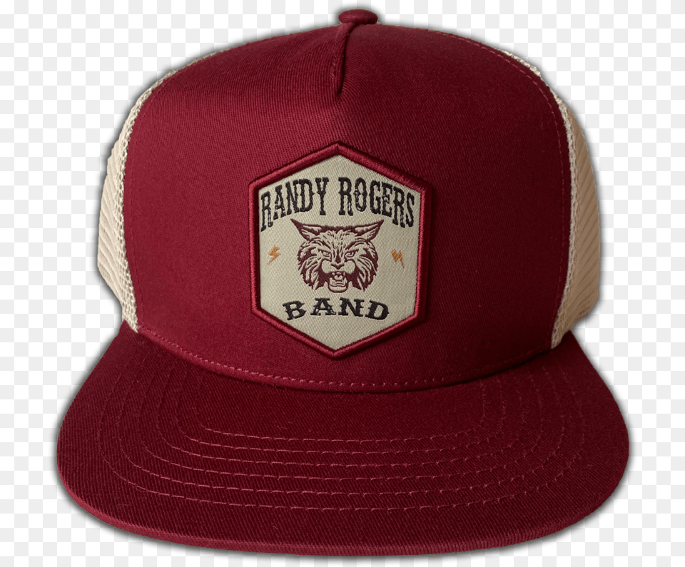 Rrb Bobcat Cap Baseball Cap, Baseball Cap, Clothing, Hat, Maroon Png