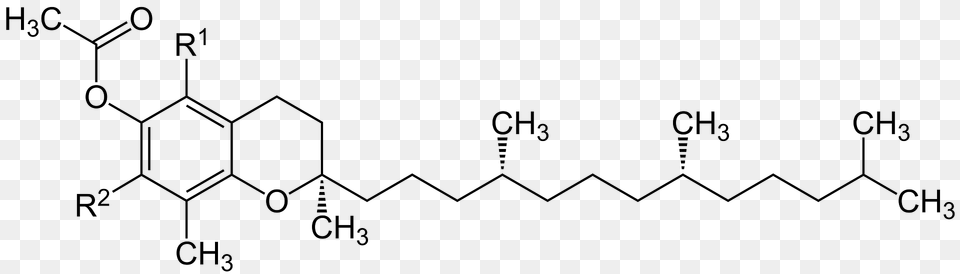 Rrr Tocopheryl Acetate Structural Formulae V1 Clipart Free Png