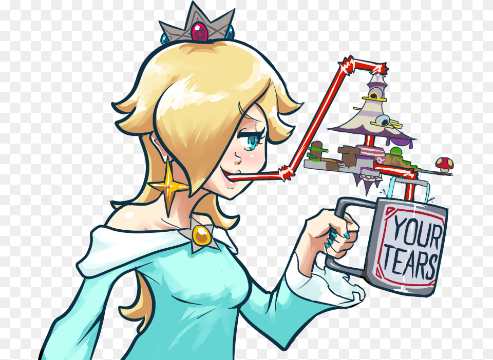 Rs Ur Mario Kart 8 Super Mario 3d World Twilight Sparkle Rosalina Your Tears, Book, Comics, Publication, Face Free Png Download