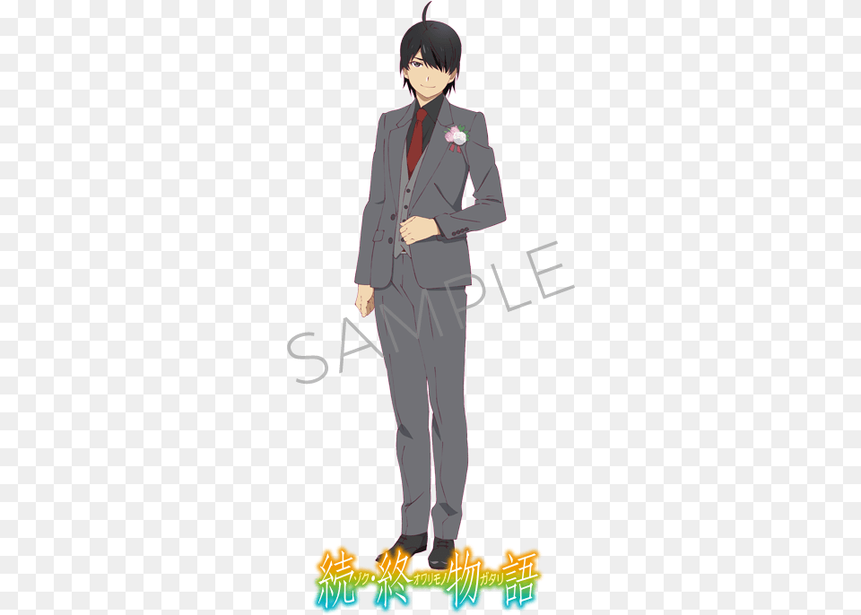 Rsa Late Posts Araragi In A Suit, Publication, Formal Wear, Comics, Clothing Png Image