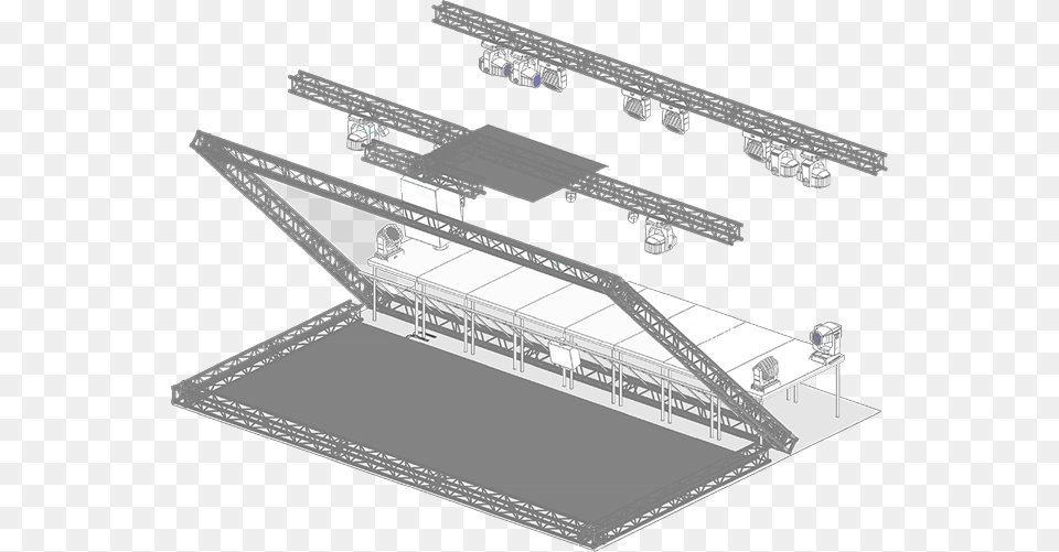 Rsn Hologram Musion Rig Not A Hologram Musion Holographic, Cad Diagram, Diagram, Bridge Png Image