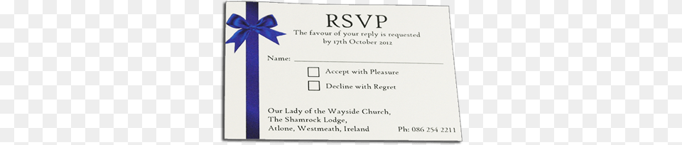 Rsvp Cards Rsvp Wedding Cards Ireland, Text, Paper Free Transparent Png