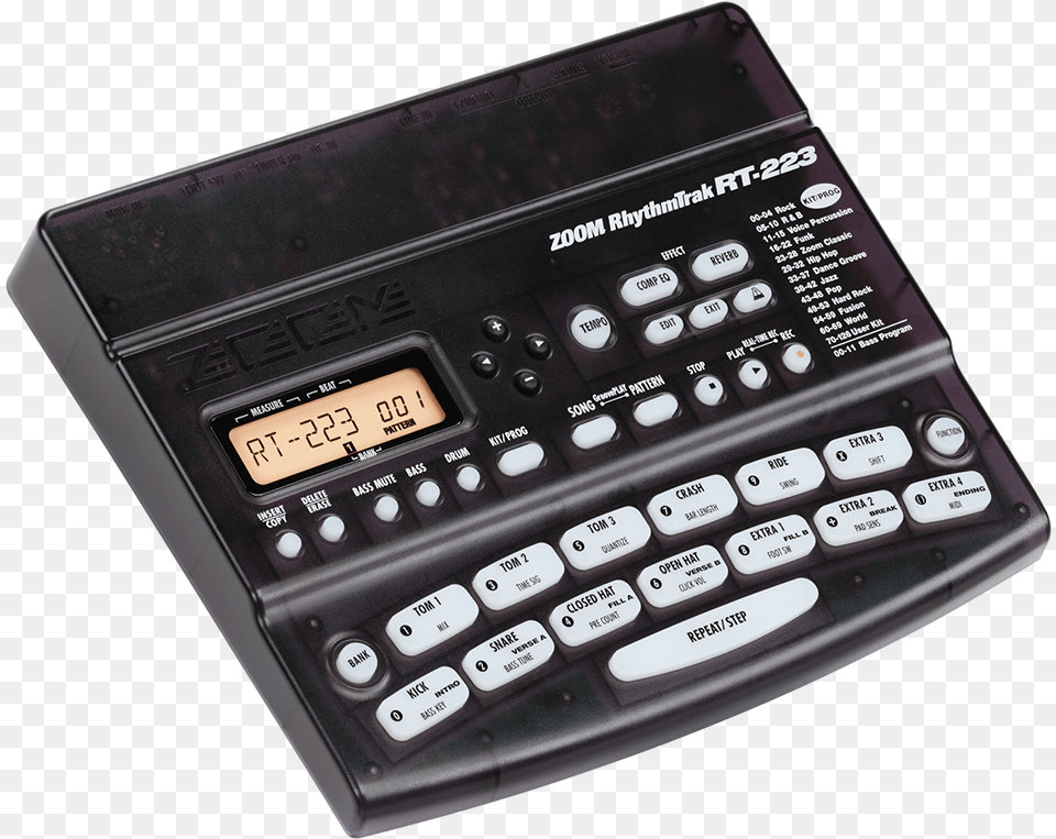 Rt 223 Rhythmtrak Drum Machine Zoom Rt, Electronics, Mobile Phone, Phone, Tape Player Png Image
