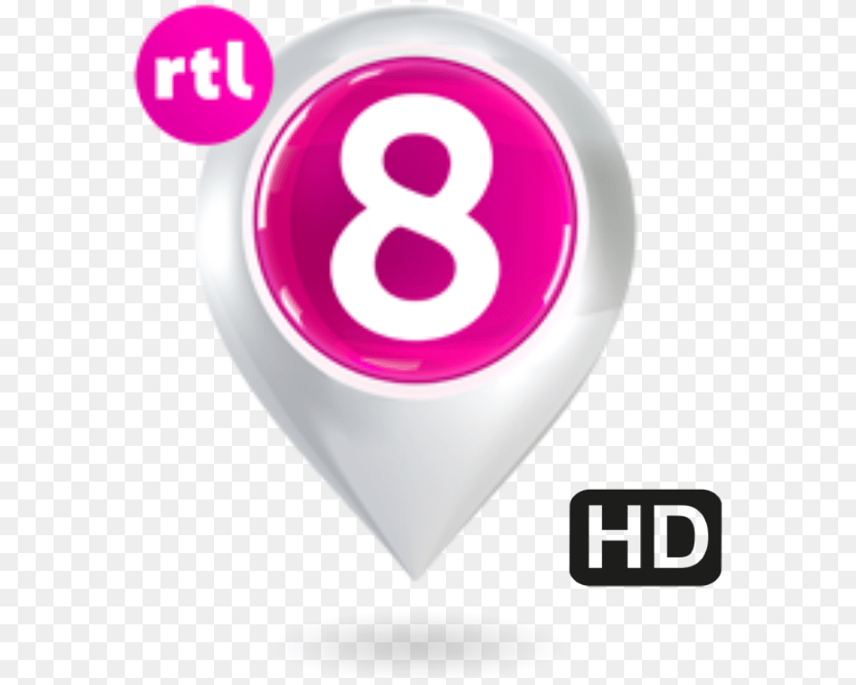 Rtl 8 Logo, Symbol, Text, Number, Disk Free Png