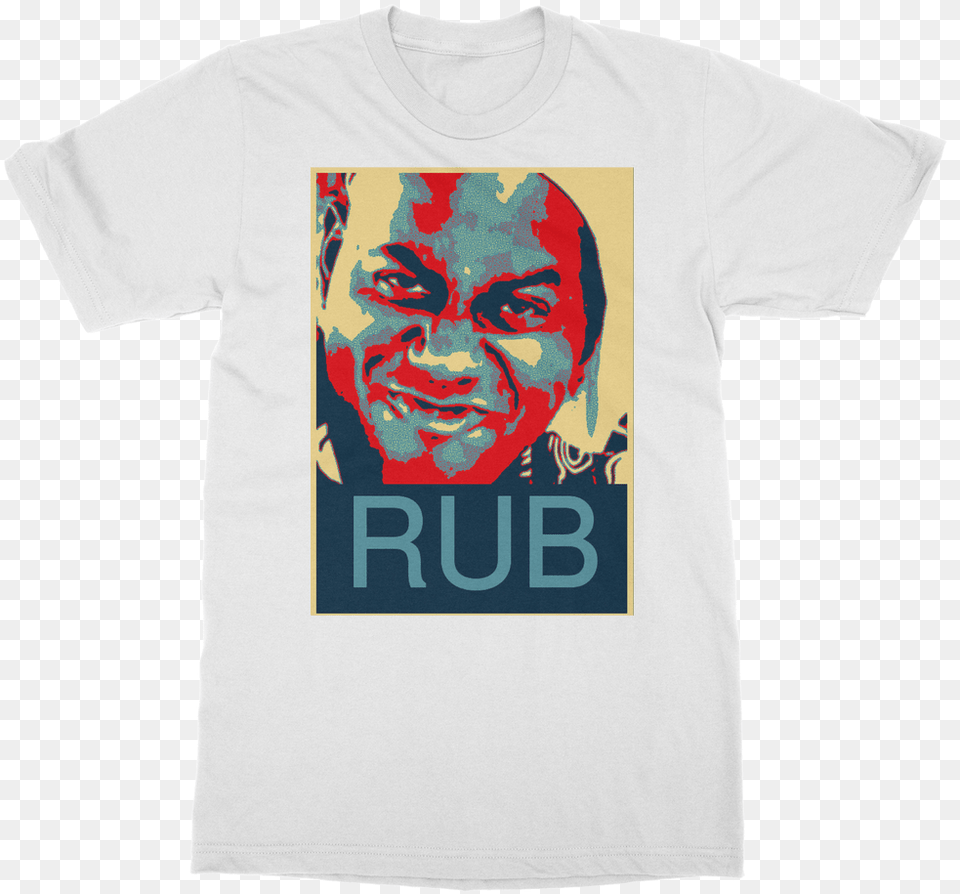 Rub Pop Art Design Classic Adult T Shirt Ainsley Harriott Memes Rub, Clothing, T-shirt, Face, Head Png