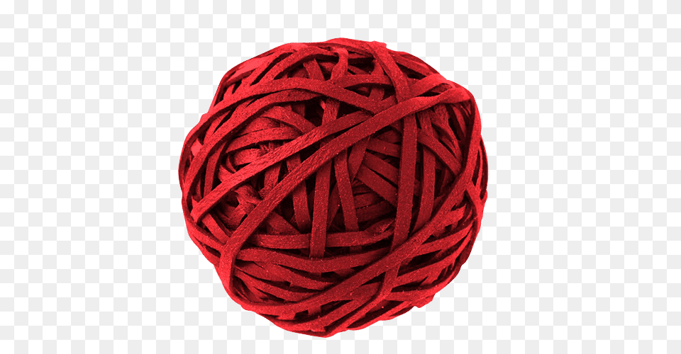 Rubber Band Ball Vector Black And White Red Rubber Band Ball, Yarn, Wool Png