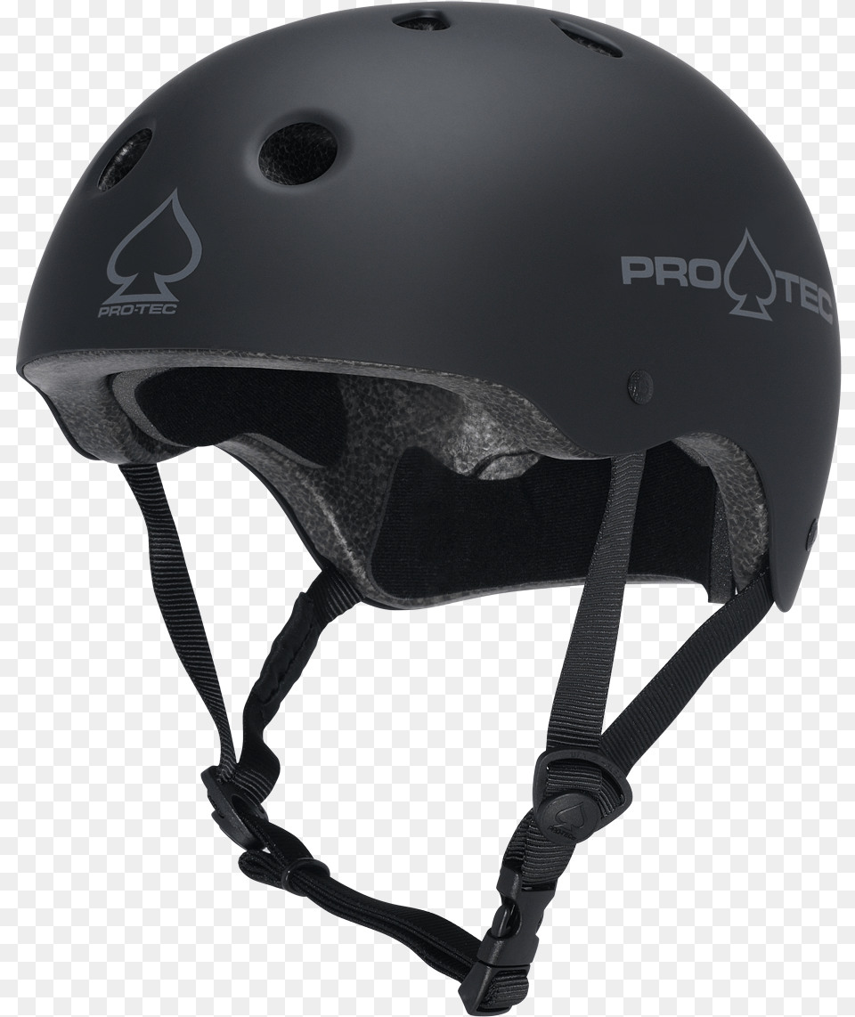 Rubber Black Helmet Classic Bike Helmet Black Pro Tec Classic Certified Skate Helmet, Clothing, Crash Helmet, Hardhat Free Png Download