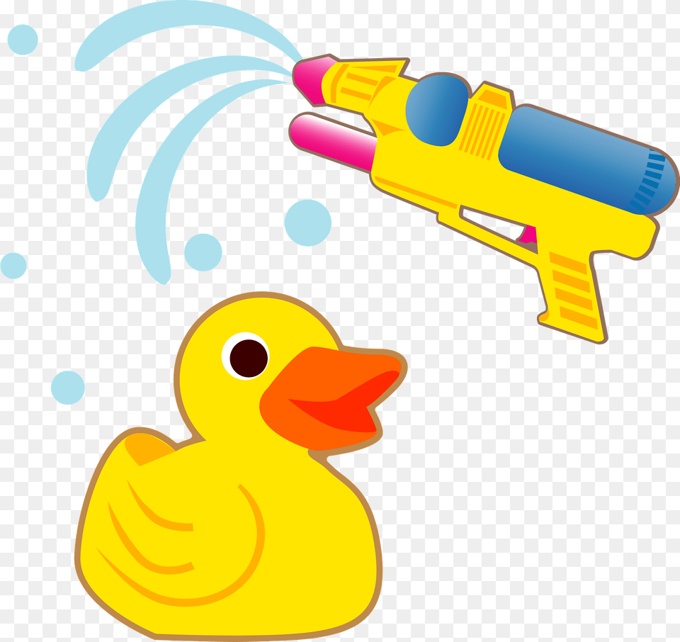 Rubber Duck Amp Water Gun Clipart, Toy, Water Gun, Dynamite, Weapon Free Png