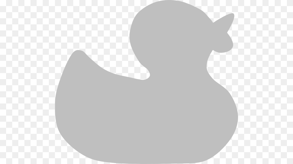 Rubber Duck Grey Rubber Duck Clipart, Silhouette Png Image