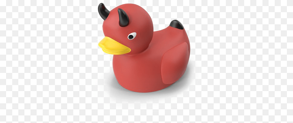 Rubber Duck Image Devil Rubber Duck, Animal, Beak, Bird, Figurine Free Png Download
