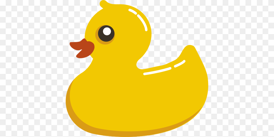 Rubber Duck With A Shiny Tail Vector Clip Art, Animal, Bird, Beak Free Png Download