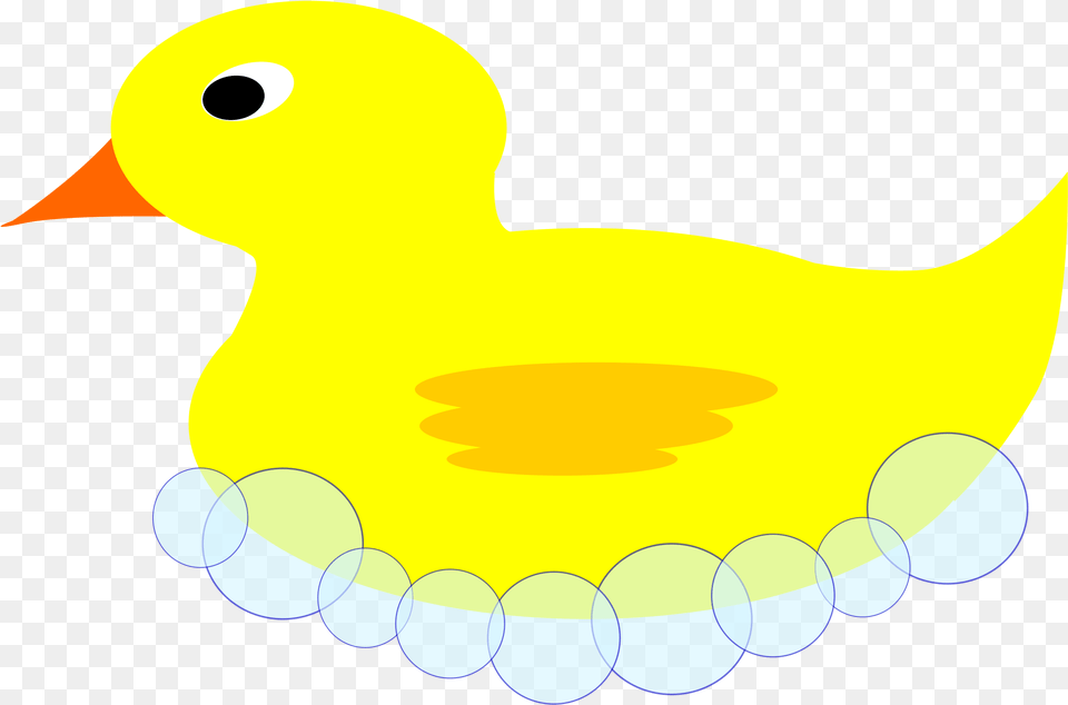 Rubber Ducky In Bubbles Clip Arts, Animal, Bird, Duck Free Png Download