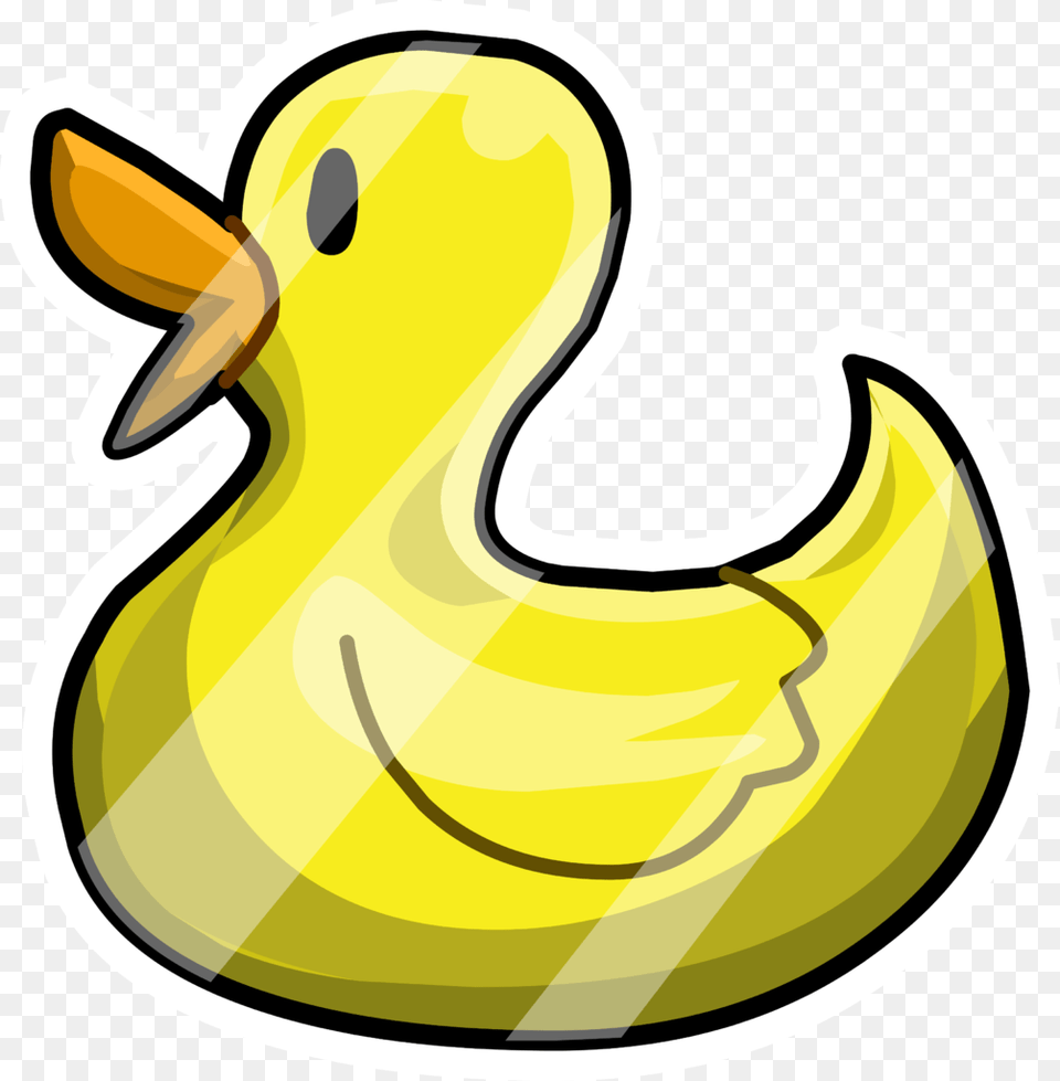 Rubber Ducky Pin Icon Rubber Duck, Banana, Food, Fruit, Plant Png Image