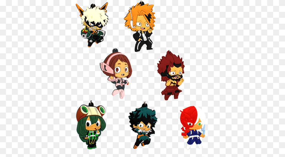 Rubber My Hero Academia Keychains Todoroki Keychain, Book, Comics, Publication, Baby Png Image