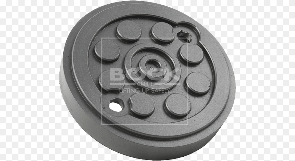 Rubber Pad With Steel Plate Suitable For Maha Car Lifts Circle, Machine, Spoke, Wheel Png Image