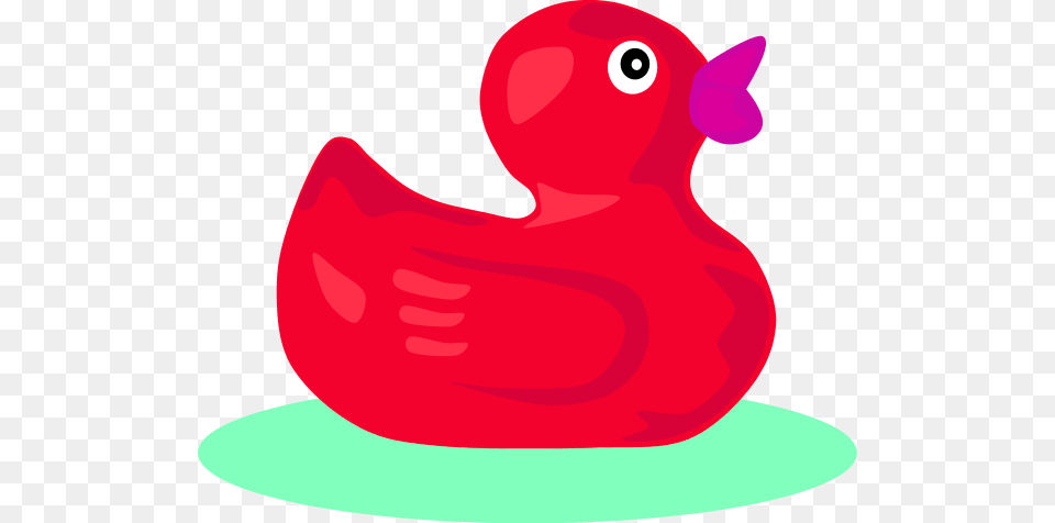 Rubber Red Rubber Duck Clip Art, Animal, Beak, Bird Png Image
