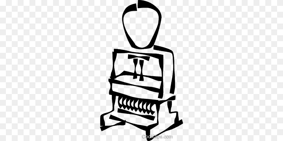 Rubber Stamp Royalty Vector Clip Art Illustration, Smoke Pipe, Computer Hardware, Electronics, Hardware Free Transparent Png