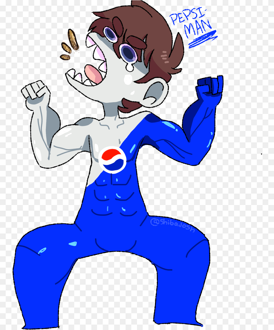 Rubberninja Loves Pepsi Cartoon, Baby, Person, Book, Comics Free Png Download