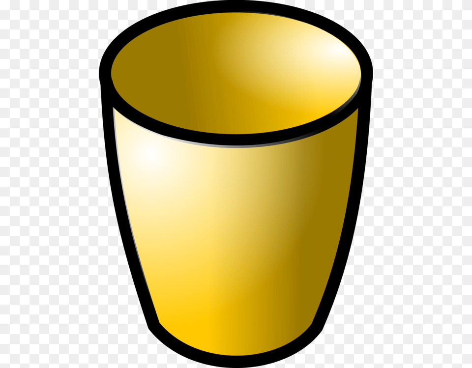 Rubbish Bins Waste Paper Baskets Recycling Computer Icons, Bowl, Gold, Cup Free Transparent Png